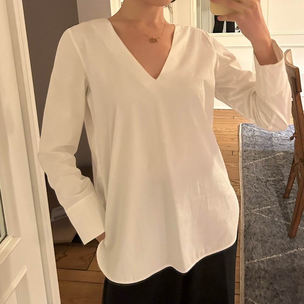 Massimo Dutti white blouse, new with tags, size 6!💌